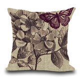 Butterfly Cotton  Pillow - USAbeachclub