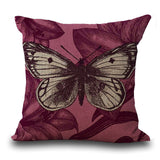 Butterfly Cotton  Pillow - USAbeachclub