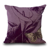 Butterfly Cotton  Pillow - USAbeachclub