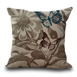 Butterfly Cotton  Pillow - USAbeachclub