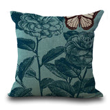 Butterfly Cotton  Pillow - USAbeachclub