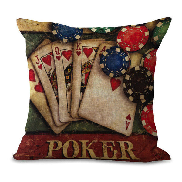 Poker Pillow Cases - USAbeachclub