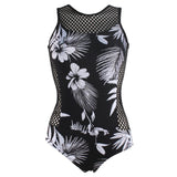 One Piece zipper Swimsuit - USAbeachclub